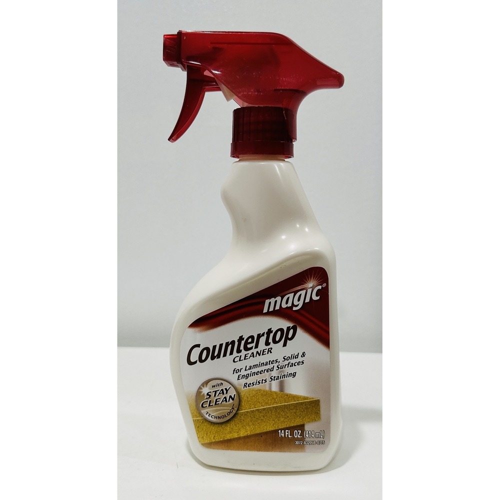 Magic Countertop Cleaner Spray for Laminate & Engineered Surfaces 14oz Red White